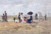 Eugene Boudin Trouville Scene de plage china oil painting artist